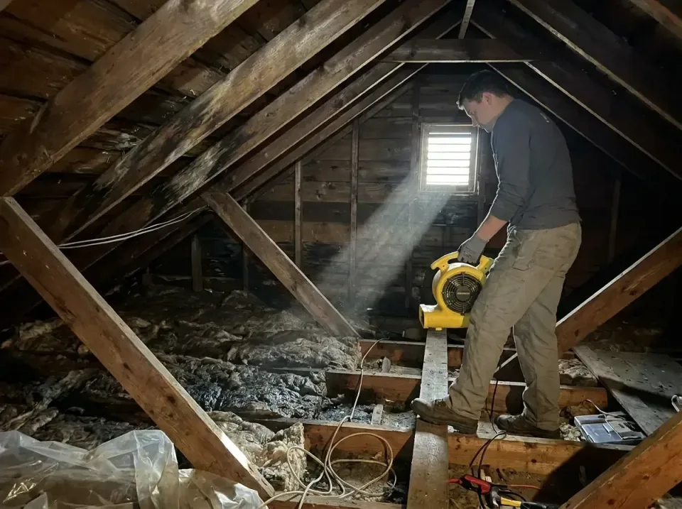 attic-water-damage-drying-proc-007 — frequently asked questions, Emergency Water Extraction & 24/7 Flood Response in Bay Har…